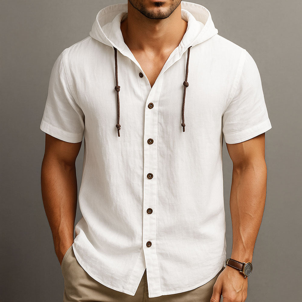 The Dartmoor Hooded Linen Shirt